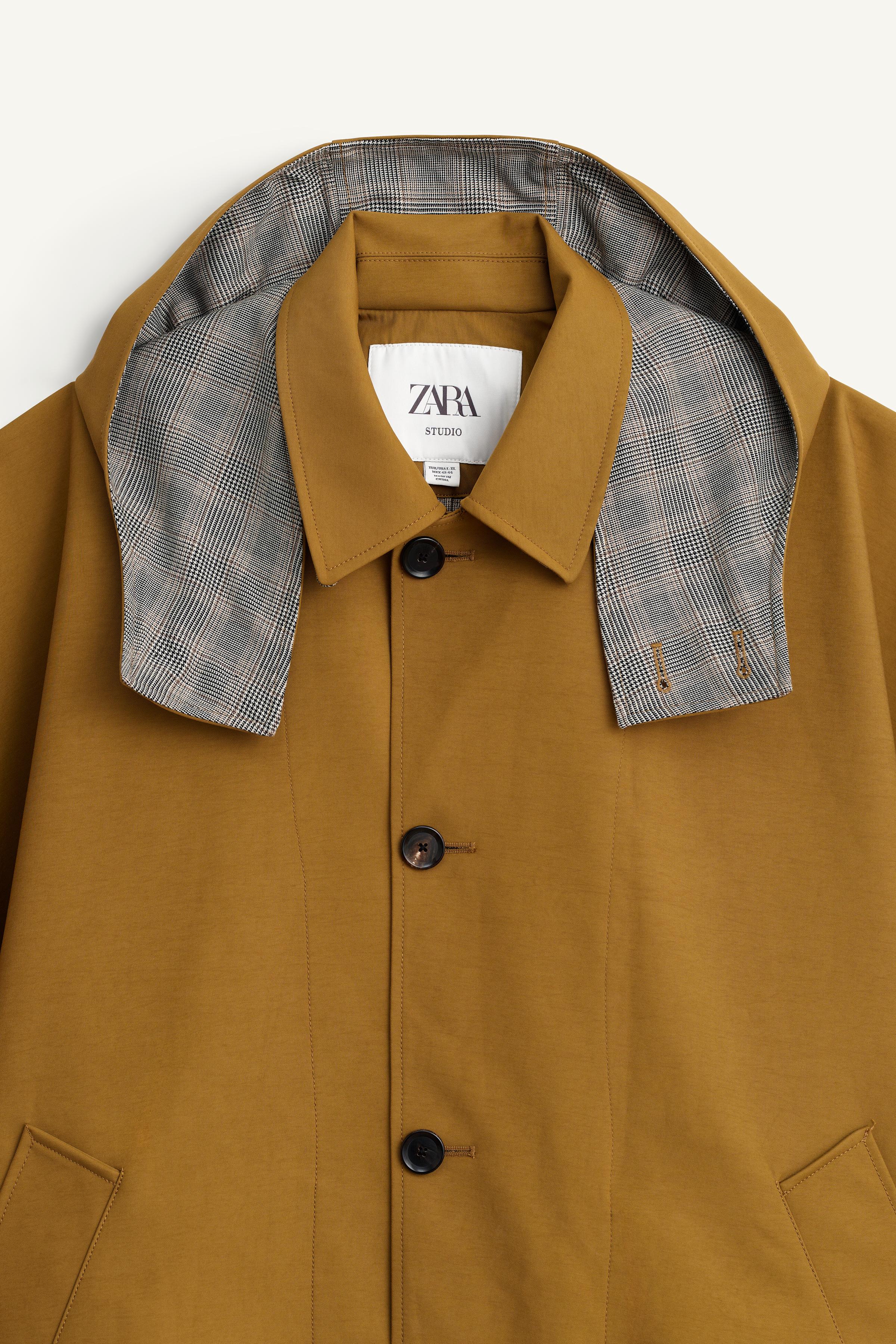 CONTRAST PLAID WATER REPELLENT PONCHO LIMITED EDITION